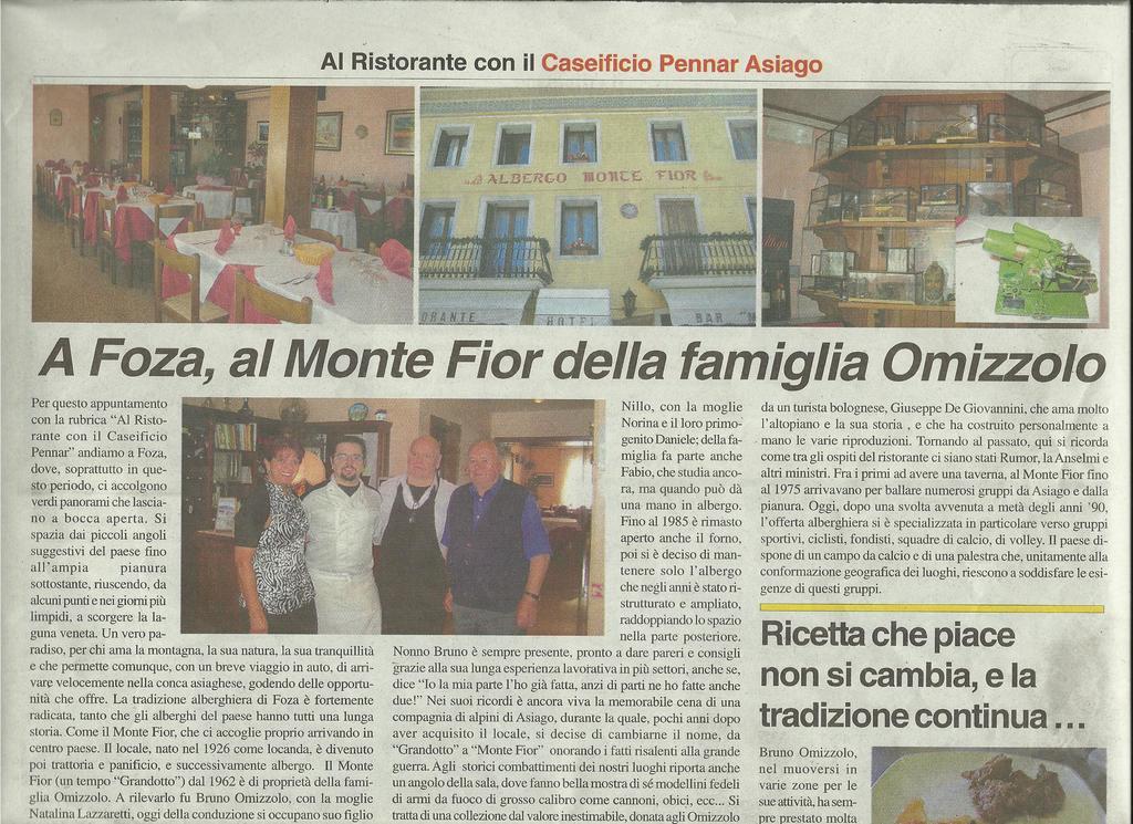 Hotel Monte Fior Foza Eksteriør bilde